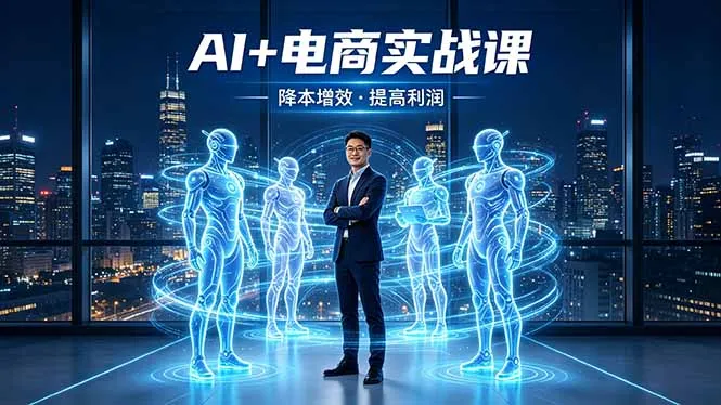 AI电商智能体：1人+N个AI员工，SOP变AI实现降本增效 - 轻创方舟-资源分享
