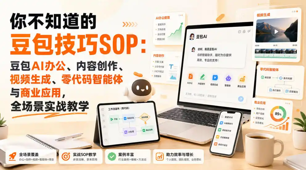 你不知道的豆包技巧SOP：豆包AI办公、内容创作、视频生成、零代码智能体与商业应用，全场景实战教学-资源分享