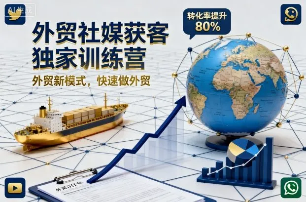 外贸社媒获客训练营：快速获客新模式 - 轻创方舟-资源分享