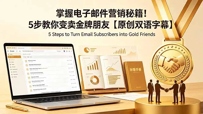掌握电子邮件营销秘籍！5步教你变卖金牌朋友【原创双语字幕】-资源分享