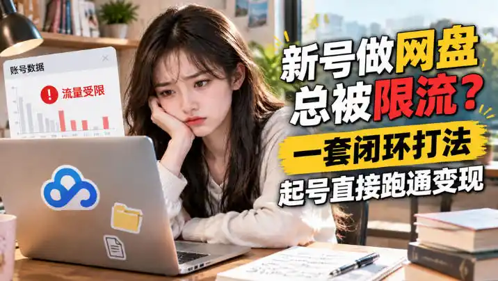网盘拉新SOP：小白新号过限流-资源分享
