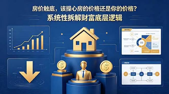 付费文章：房价触底，该操心房的价格还是你的价格？系统性拆解财富底层逻辑-资源分享