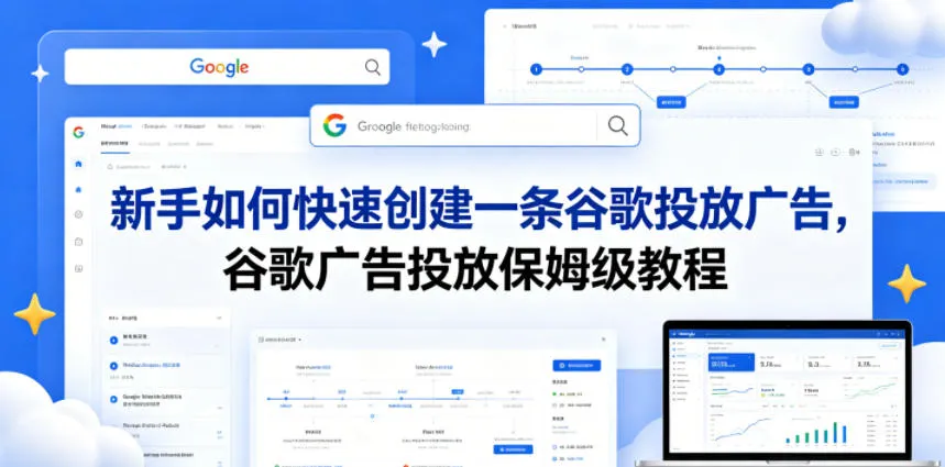 新手如何快速创建一条谷歌投放广告，谷歌广告投放保姆级教程-资源分享