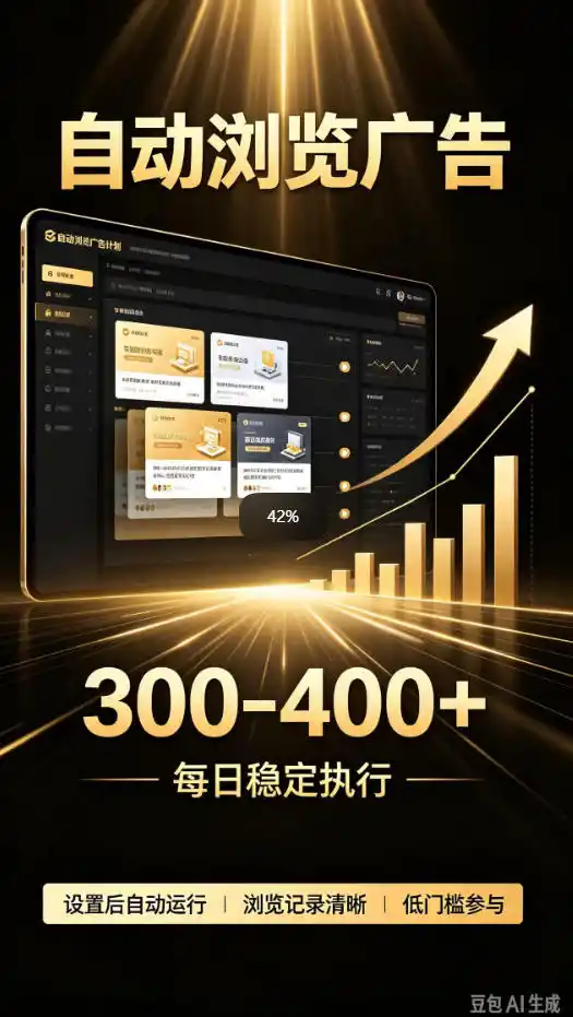 自动浏览广告计划，0门槛副业，日入300-400，躺賺稳定风口项目，无需人工操作，解放双手【揭秘】-资源分享
