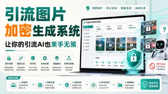 引流图片加密生成系统，让你的引流AI也束手无策-资源分享
