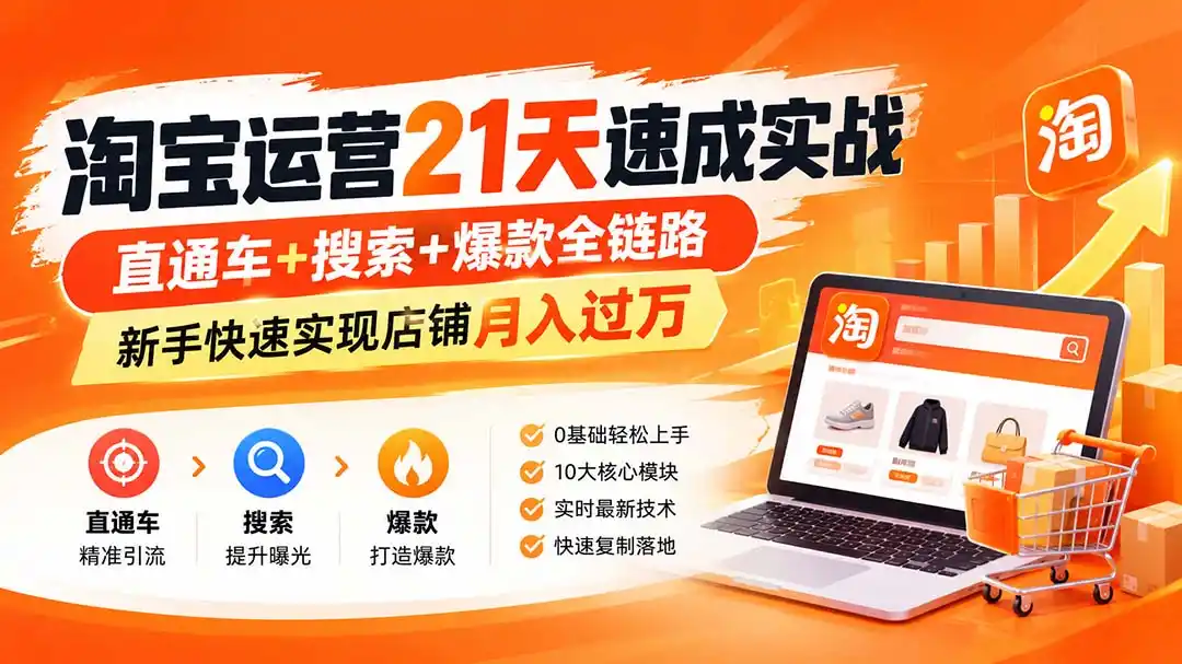 淘宝运营21天速成实战(更新8月-资源分享