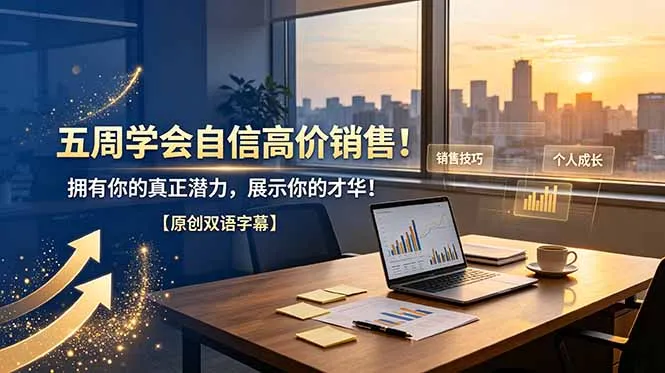 五周学会自信高价销售！拥有你的真正潜力，展示你的才华！【原创双语字幕】-资源分享