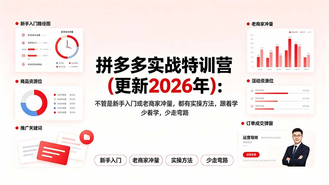 拼多多实战特训营(更新2026年-资源分享