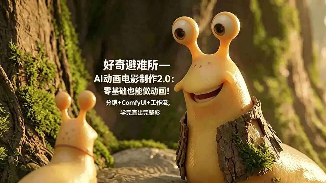 好奇避难所—AI动画电影制作2.0：零基础也能做动画！分镜+ComfyUI+工作流，学完直出完整影片-资源分享