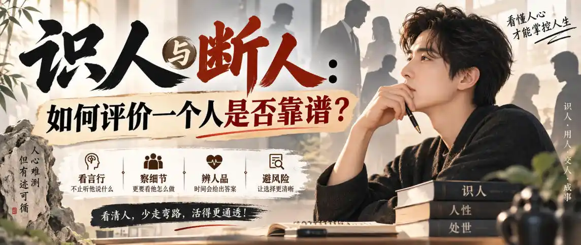 付费文章：识人与断人：如何评价一个人是否靠谱？-资源分享