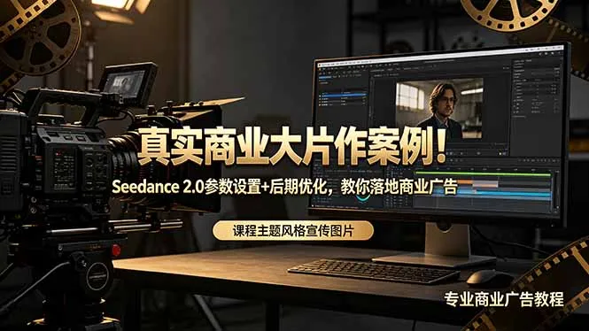 真实商业大片作案例！Seedance 2.0参数设置+后期优化，教你落地商业广告-资源分享