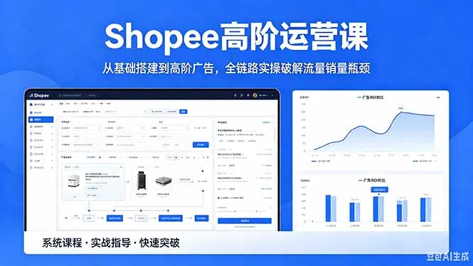 Shopee高阶运营课-2026年5月更新，从基础搭建到高阶广告，全链路实操破解流量销量瓶颈-资源分享