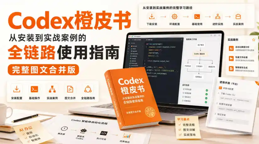 Codex橙皮书，从安装到实战案例的全链路使用指南，完整图文合并版-资源分享