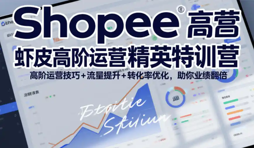 Shopee虾皮高阶运营精英特训营，高阶运营技巧+流量提升+转化率优化，助你业绩翻倍(更新26年9月)-资源分享
