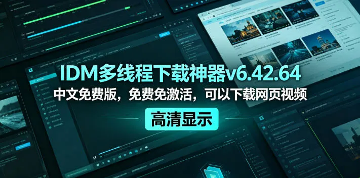 IDM多线程下载神器v6.42.64中文免费版 - 轻创方舟-资源分享