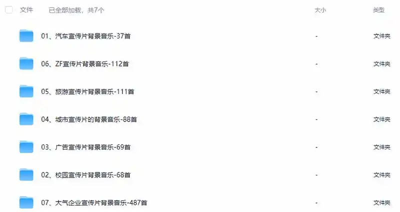 图片[3]-某宝付费购买，常用6G音效合集！970+首宣传片背景音乐，无版权可商用大气素材，分类清晰，高质量内容-资源分享
