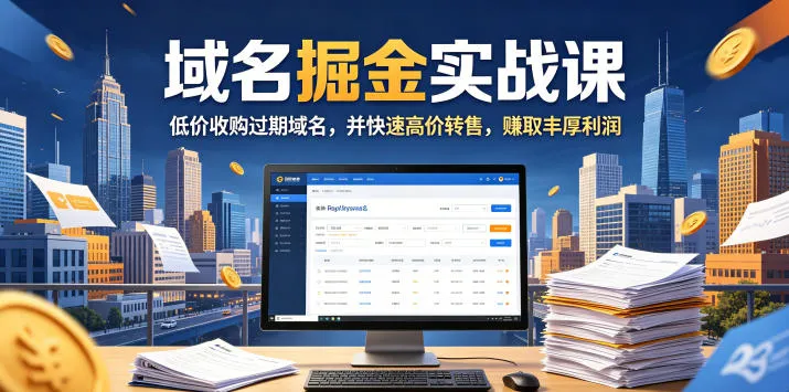 域名交易掘金：低价收购高价转售 - 轻创方舟-资源分享