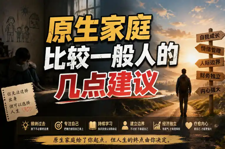 付费文章：给原生家庭比较一般人的几点建议-资源分享