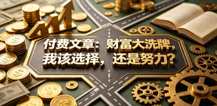 付费文章：财富大洗牌，我该选择，还是努力？-资源分享