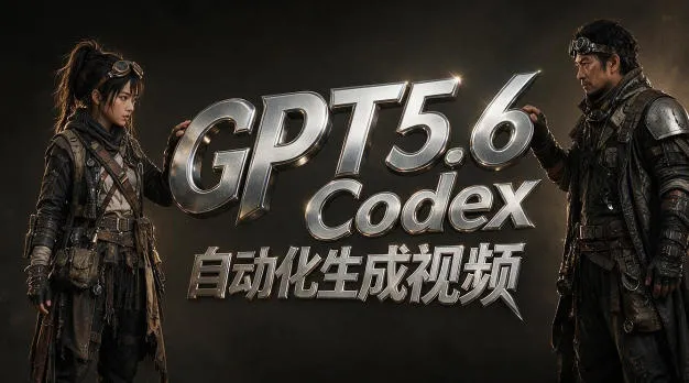 GPT5.6+Codex自动化生成视频全流程实战，从提示词设计、角色设定、封面海报，到视频生成思路与自动化工作流-资源分享