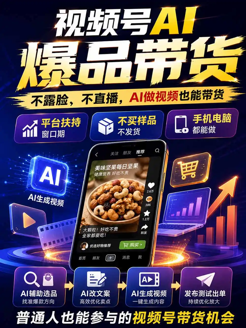 图片[2]-2026视频号AI爆品带货训练营-9月开课｜不露脸不直播，AI做视频发视频号，有人下单，你赚佣金，轻松单日佣金1000+-资源分享