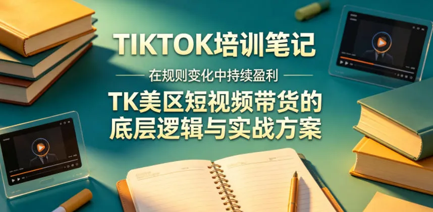 视界跨境TIKTOK4月17培训笔记，在规则变化中持续盈利，TK美区短视频带货的底层逻辑与实战方案【文档】-资源分享