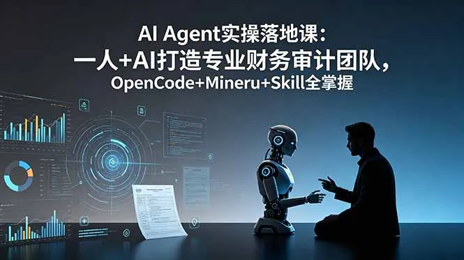 AI Agent财务审计课：一人+AI打造专业团队 | 轻创方舟-资源分享