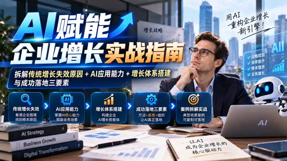 【无水印】AI赋能企业增长实战指南：拆解传统增长失效原因+AI应用能力+增长体系搭建与成功落地三要素-资源分享