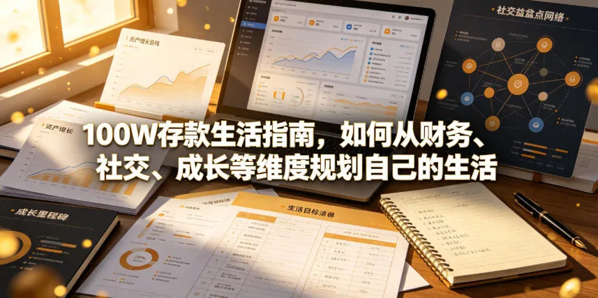 付费文章：100W存款生活指南，如何从财务、社交、成长等维度规划自己的生活-资源分享