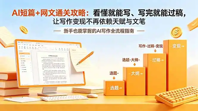 AI短篇+网文通关攻略-更新：看懂就能写、写完就能过稿，让写作变现不再依赖天赋与文笔-资源分享