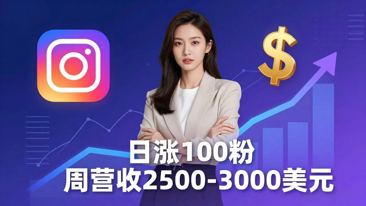 想做数字产品？Sheri亲授：日涨100粉、每周2500至3000美元的营收，Instagram躺着赚-资源分享