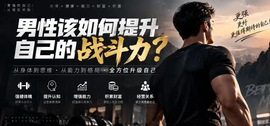付费文章：男性该如何提升自己的战斗力？-资源分享