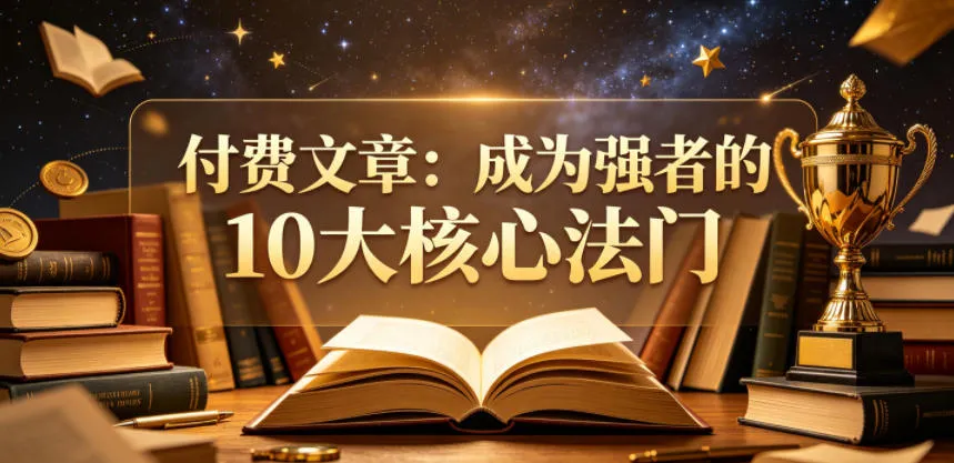 付费文章：成为强者的10大核心法门-资源分享