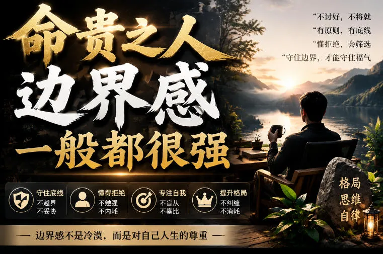付费文章：命贵之人，边界感一般都很强-资源分享
