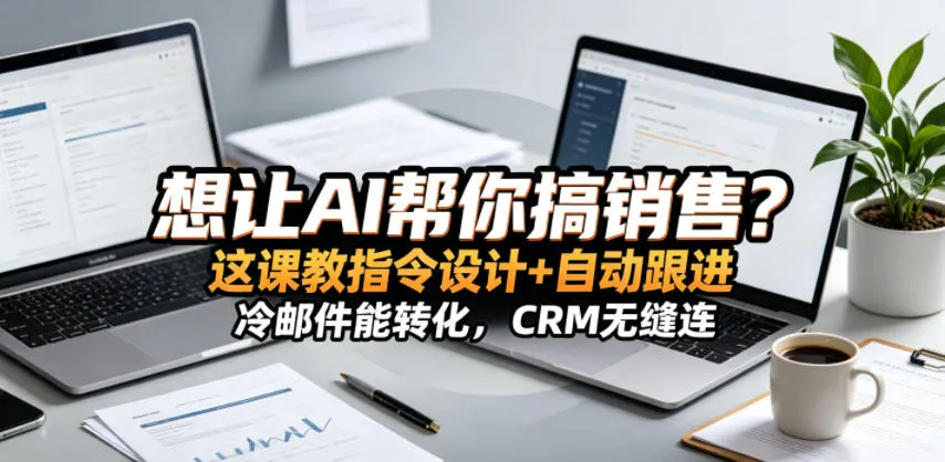 想让AI帮你搞销售？这课教指令设计+自动跟进，冷邮件能转化，CRM无缝连！【原创双语字幕】-资源分享
