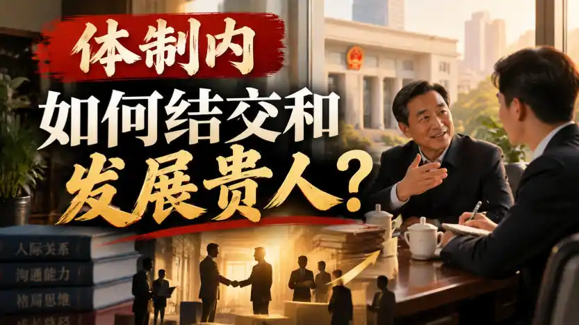 某公众号付费文章：体制内，如何结交和发展贵人?-资源分享