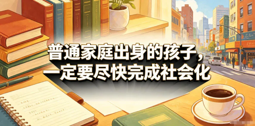 付费文章：普通家庭出身的孩子，一定要尽快完成社会化-资源分享
