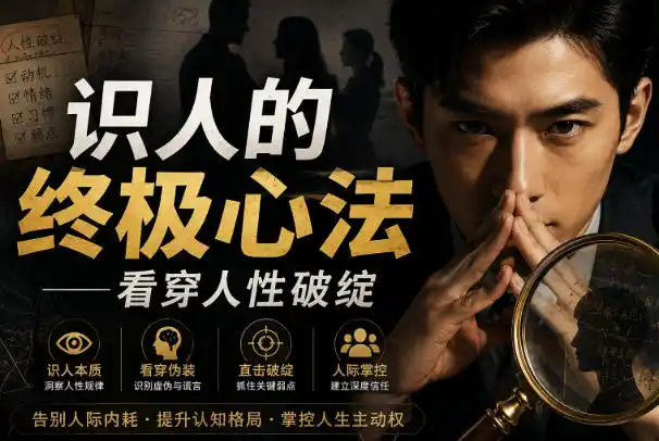付费文章：识人的终极心法——看穿人性破绽-资源分享