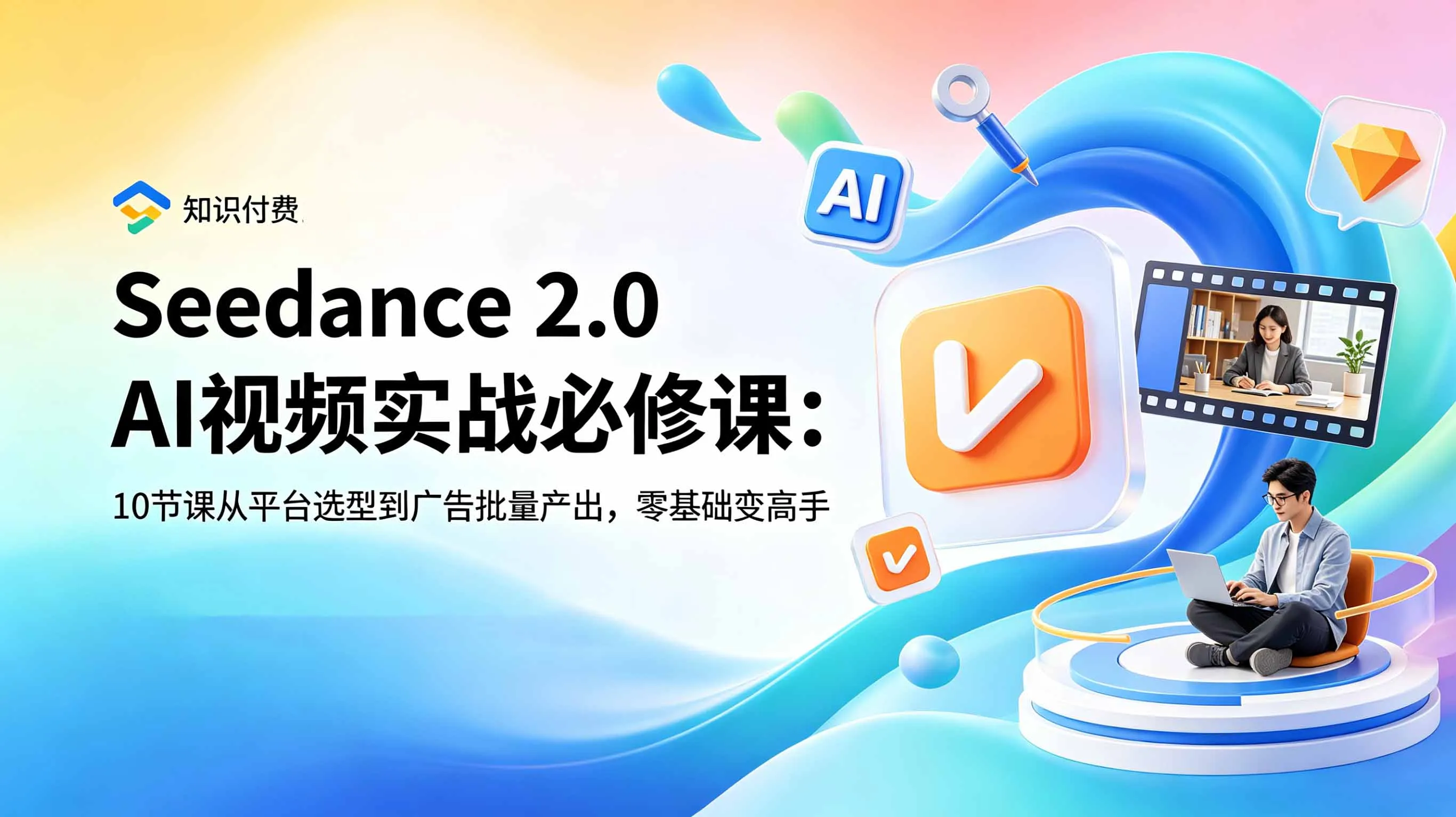 Seedance 2.0 AI视频实战必修课：10节课从平台选型到广告批量产出，零基础变高手-资源分享
