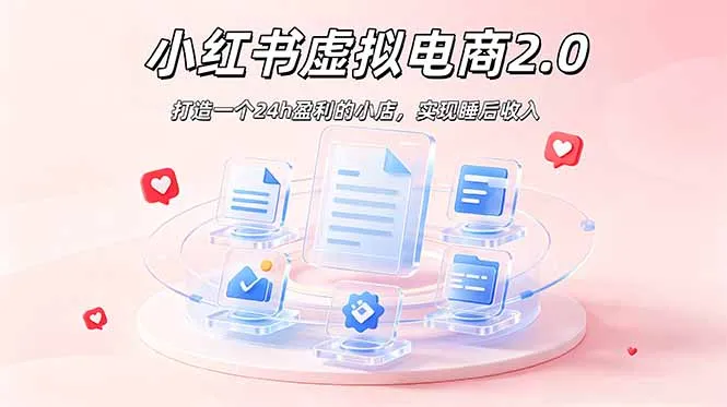 2026 年最强风口掘金项目：AI小红书虚拟电商，布局搜索流量，每日躺赚500+-资源分享