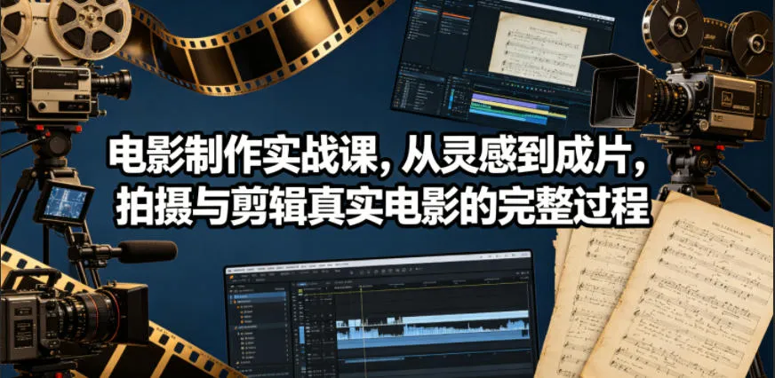 电影制作实战课，从灵感到成片，拍摄与剪辑真实电影的完整过程【原创双语字幕】-资源分享