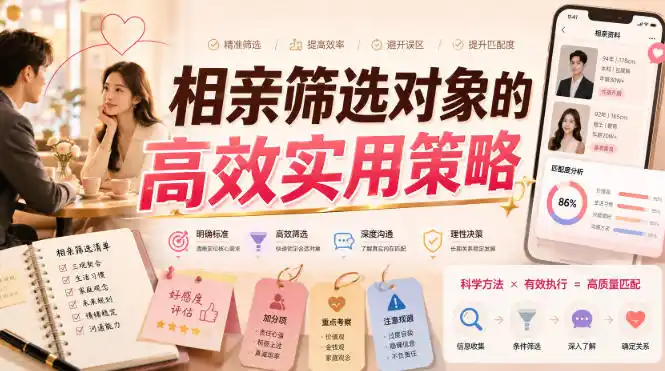 付费文章：相亲筛选对象的高效实用策略-资源分享