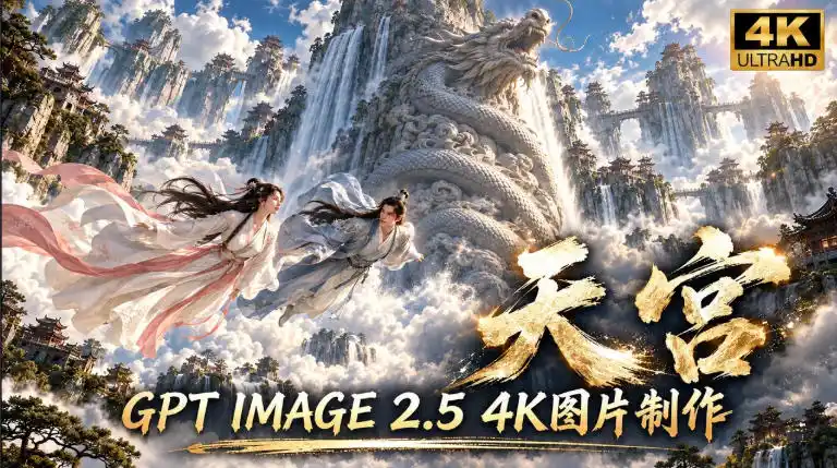 GPT Image 2.5实测！4K到底多清楚？皮肤、手指、修图与天宫场景全面测试-资源分享