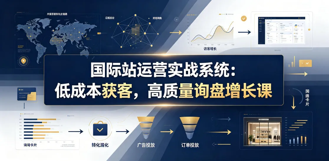 国际站运营实战系统：低成本获客，高质量询盘增长课(更新26年)-资源分享