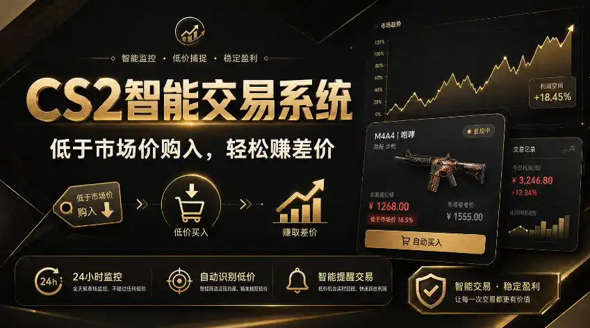 CS2智能交易系统，轻松賺差价|自动运行，无需自己挂G|数据支持任何形式验证【揭秘】-资源分享
