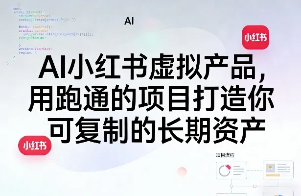AI小红书虚拟产品，用跑通的项目打造你可复制的长期资产(更新)-资源分享