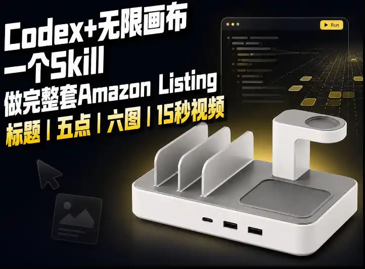 我用一个Codex Skill做完Amazon Listing：标题、五点、六图和视频全流程-资源分享